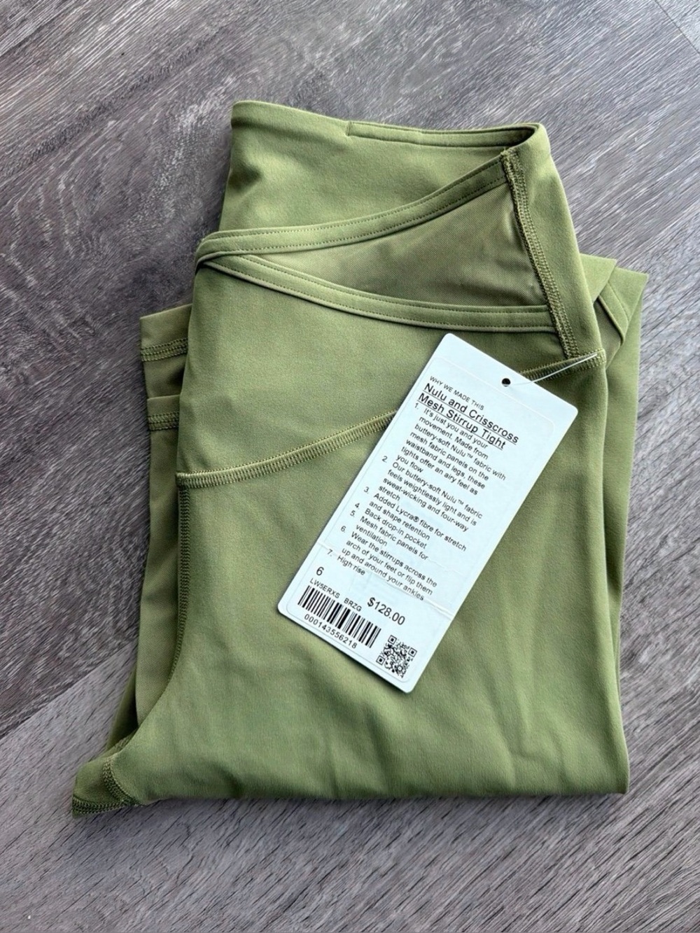 Lululemon Nulu and Crisscross Mesh Stirrup Tight Legging